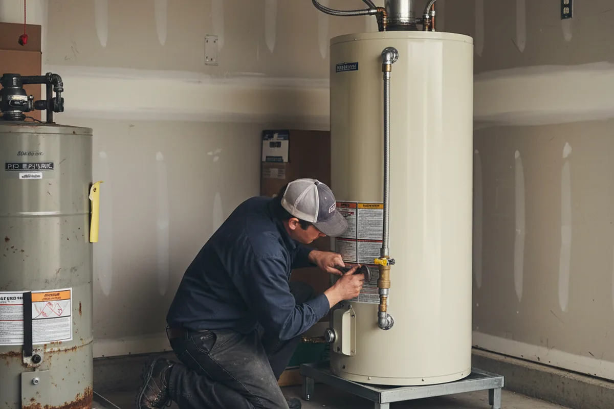 Water heater and shutoff valve replacement in Warrenton